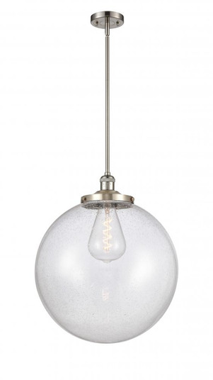 Beacon - 1 Light - 18 inch - Brushed Satin Nickel - Stem Hung - Pendant (3442|201S-SN-G204-18-LED)