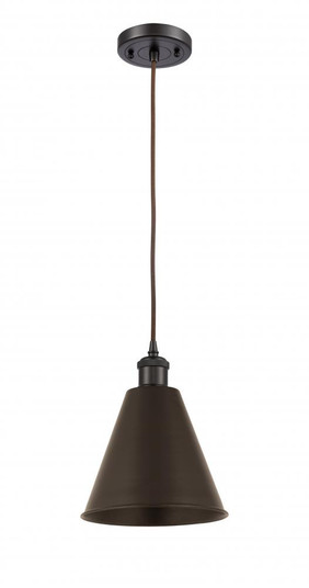 Berkshire - 1 Light - 8 inch - Oil Rubbed Bronze - Cord hung - Mini Pendant (3442|516-1P-OB-MBC-8-OB)