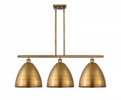 Bristol - 3 Light - 39 inch - Brushed Brass - Cord hung - Island Light (3442|516-3I-BB-MBD-12-BB)