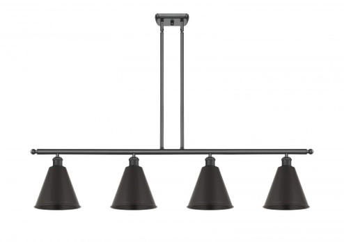 Berkshire - 4 Light - 48 inch - Matte Black - Stem hung - Island Light (3442|516-4I-BK-MBC-8-BK-LED)