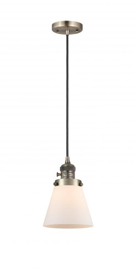 Cone - 1 Light - 6 inch - Antique Brass - Cord hung - Mini Pendant (3442|201CSW-AB-G61)