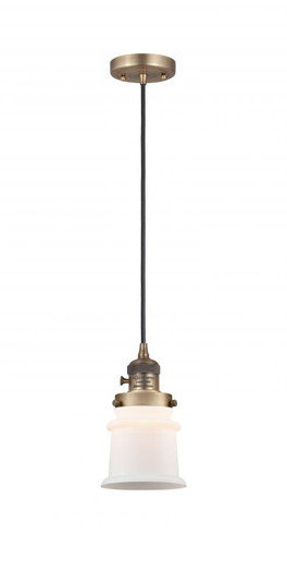 Canton - 1 Light - 5 inch - Brushed Brass - Cord hung - Mini Pendant (3442|201CSW-BB-G181S-LED)