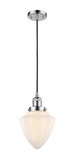 Bullet - 1 Light - 7 inch - Polished Chrome - Cord hung - Mini Pendant (3442|201C-PC-G661-7)