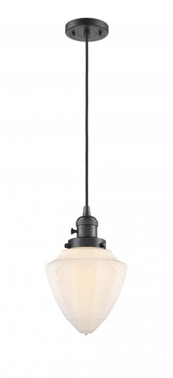 Bullet - 1 Light - 7 inch - Oil Rubbed Bronze - Cord hung - Mini Pendant (3442|201CSW-OB-G661-7)