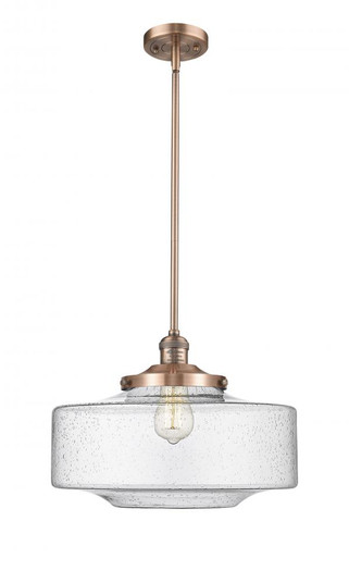 Bridgeton - 1 Light - 16 inch - Antique Copper - Stem Hung - Mini Pendant (3442|201S-AC-G694-16-LED)
