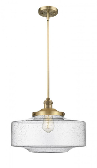 Bridgeton - 1 Light - 16 inch - Brushed Brass - Stem Hung - Mini Pendant (3442|201S-BB-G694-16)