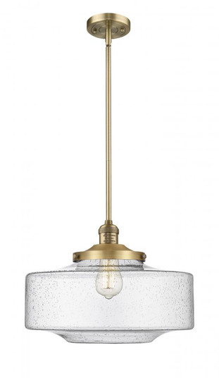 Bridgeton - 1 Light - 12 inch - Brushed Brass - Stem Hung - Mini Pendant (3442|201S-BB-G694-16-LED)
