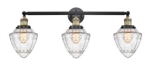 Bullet - 3 Light - 34 inch - Black Antique Brass - Bath Vanity Light (3442|205-BAB-G664-7)