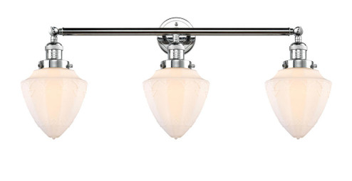 Bullet - 3 Light - 34 inch - Polished Chrome - Bath Vanity Light (3442|205-PC-G661-7)