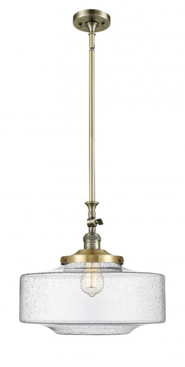 Bridgeton - 1 Light - 16 inch - Antique Brass - Stem Hung - Adjustable Mini Pendant (3442|206-AB-G694-16)