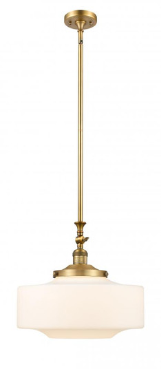Bridgeton - 1 Light - 16 inch - Brushed Brass - Stem Hung - Adjustable Mini Pendant (3442|206-BB-G691-16)