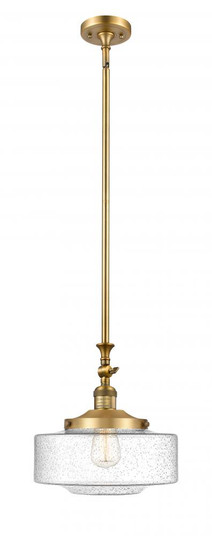 Bridgeton - 1 Light - 12 inch - Brushed Brass - Stem Hung - Mini Pendant (3442|206-BB-G694-12-LED)