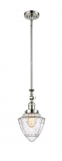 Bullet - 1 Light - 7 inch - Polished Nickel - Stem Hung - Mini Pendant (3442|206-PN-G664-7)