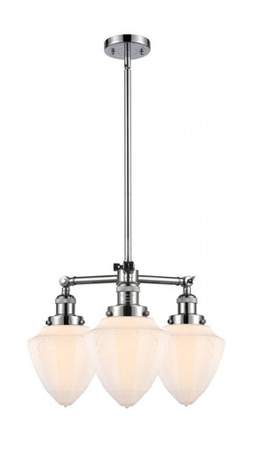 Bullet - 3 Light - 20 inch - Polished Chrome - Stem Hung - Chandelier (3442|207-PC-G661-7)