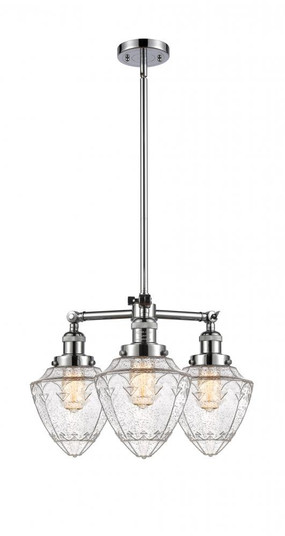 Bullet - 3 Light - 20 inch - Polished Chrome - Stem Hung - Chandelier (3442|207-PC-G664-7)