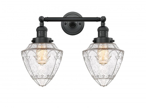 Bullet - 2 Light - 18 inch - Matte Black - Adjustable Bath Vanity Light (3442|208-BK-G664-7-LED)