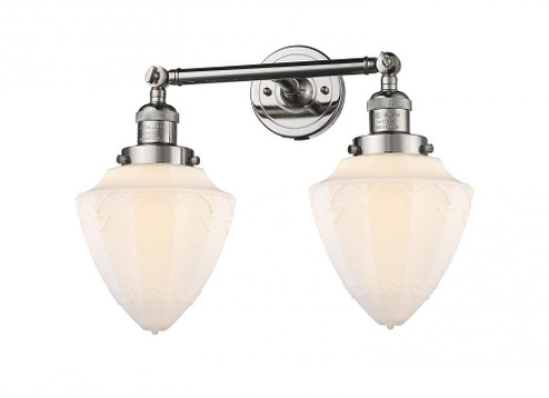 Bullet - 2 Light - 18 inch - Polished Nickel - Adjustable Bath Vanity Light (3442|208-PN-G661-7)