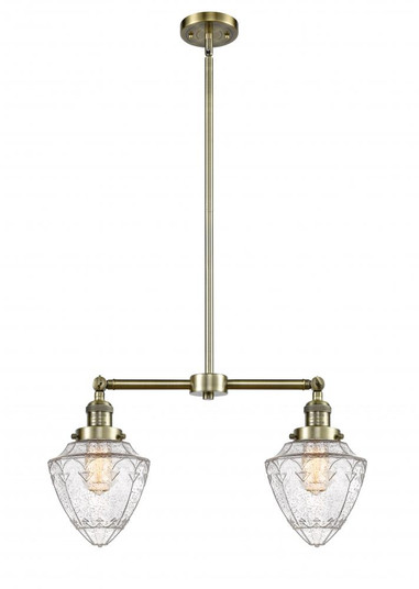 Bullet - 2 Light - 24 inch - Antique Brass - Stem Hung - Adjustable Island Light (3442|209-AB-G664-7-LED)