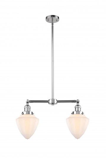 Bullet - 2 Light - 24 inch - Polished Chrome - Stem Hung - Adjustable Island Light (3442|209-PC-G661-7)