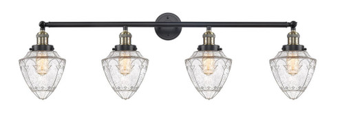 Bullet - 4 Light - 46 inch - Black Antique Brass - Adjustable Bath Vanity Light (3442|215-BAB-G664-7-LED)