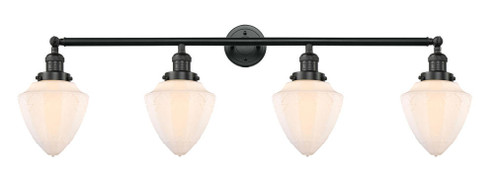 Bullet - 4 Light - 46 inch - Matte Black - Adjustable Bath Vanity Light (3442|215-BK-G661-7)