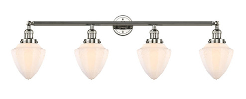 Bullet - 4 Light - 46 inch - Polished Nickel - Adjustable Bath Vanity Light (3442|215-PN-G661-7-LED)