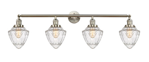 Bullet - 4 Light - 46 inch - Brushed Satin Nickel - Adjustable Bath Vanity Light (3442|215-SN-G664-7-LED)