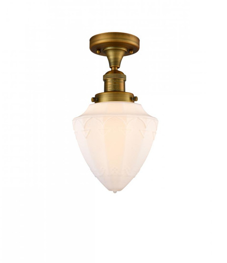 Bullet - 1 Light - 7 inch - Brushed Brass - Semi-Flush Mount (3442|517-1CH-BB-G661-7)
