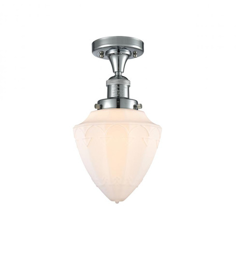 Bullet - 1 Light - 7 inch - Polished Chrome - Semi-Flush Mount (3442|517-1CH-PC-G661-7)
