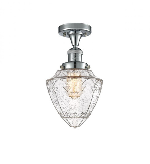 Bullet - 1 Light - 7 inch - Polished Chrome - Semi-Flush Mount (3442|517-1CH-PC-G664-7-LED)