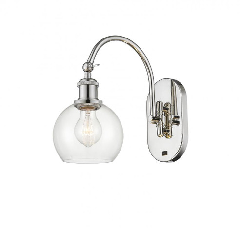 Athens - 1 Light - 6 inch - Polished Nickel - Sconce (3442|518-1W-PN-G122-6-LED)