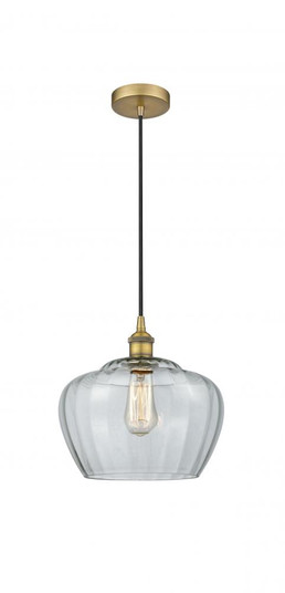 Fenton - 1 Light - 11 inch - Brushed Brass - Cord hung - Mini Pendant (3442|616-1P-BB-G92-L)