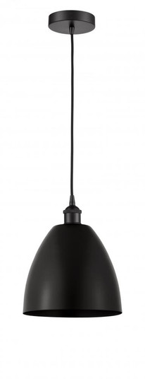 Bristol - 1 Light - 9 inch - Matte Black - Cord hung - Mini Pendant (3442|616-1P-BK-MBD-9-BK-LED)