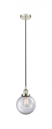 Beacon - 1 Light - 8 inch - Polished Nickel - Cord hung - Mini Pendant (3442|616-1PH-PN-G202-8)