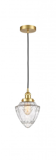 Bullet - 1 Light - 7 inch - Satin Gold - Cord hung - Mini Pendant (3442|616-1PH-SG-G664-7)