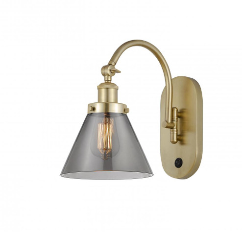 Cone - 1 Light - 8 inch - Satin Gold - Adjustable Swing Arm (3442|918-1W-SG-G43)