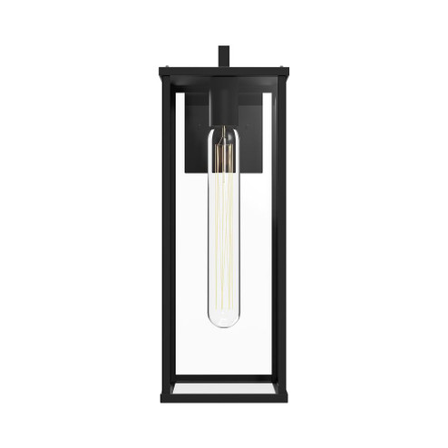 Brentwood 17-in Clear Glass/Textured Black 1 Light Outdoor Lantern Wall Sconce (7713|EW652707BKCL)