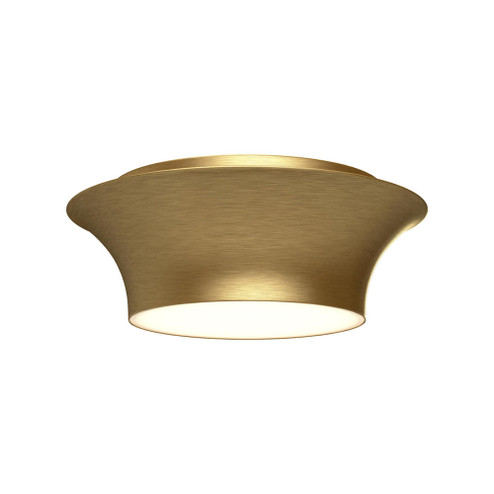 Emiko 12-in Brushed Gold 2 Lights Flush Mount (7713|FM523013BG)