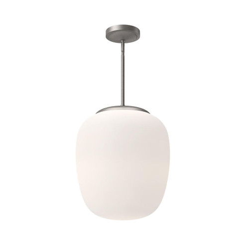 Holden 14-in Brushed Nickel/Opal Matte Glass 1 Light Pendant (7713|PD541014BNOP)
