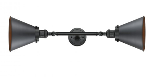 Appalachian - 2 Light - 8 inch - Matte Black - Adjustable Bath Vanity Light (3442|208L-BK-M13-BK-LED)