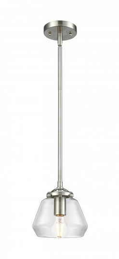 Fulton - 1 Light - 7 inch - Brushed Satin Nickel - Stem hung - Mini Pendant (3442|284-1S-SN-G172-LED)