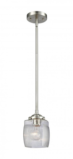 Colton - 1 Light - 6 inch - Brushed Satin Nickel - Stem hung - Mini Pendant (3442|284-1S-SN-G302)