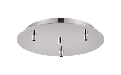 3 Light Round Multi Port Canopy (3442|113-PN)