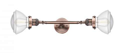 Olean - 2 Light - 7 inch - Antique Copper - Adjustable Bath Vanity Light (3442|208L-AC-G322)