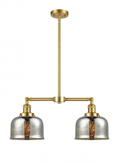 Bell - 2 Light - 24 inch - Satin Gold - Stem Hung - Adjustable Island Light (3442|209-SG-G78)