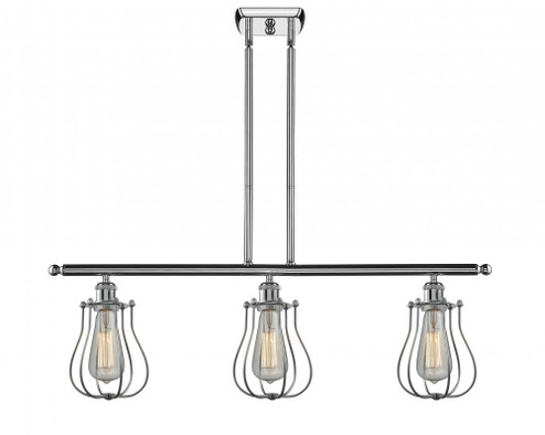 Muselet - 3 Light - 36 inch - Polished Chrome - Stem hung - Island Light (3442|516-3I-PC-CE513)