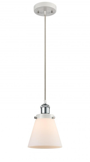 Cone - 1 Light - 6 inch - White Polished Chrome - Cord hung - Mini Pendant (3442|916-1P-WPC-G61)