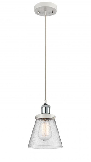 Cone - 1 Light - 6 inch - White Polished Chrome - Cord hung - Mini Pendant (3442|916-1P-WPC-G64-LED)