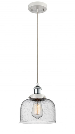 Bell - 1 Light - 8 inch - White Polished Chrome - Cord hung - Mini Pendant (3442|916-1P-WPC-G74-LED)