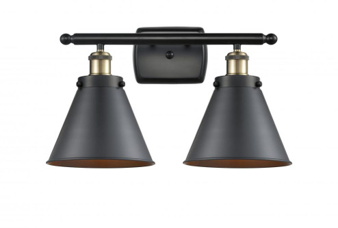 Appalachian - 2 Light - 16 inch - Black Antique Brass - Bath Vanity Light (3442|916-2W-BAB-M13-BK)